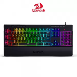 TECLADO REDRAGON SHIVA RGB SEMI-MECANICO SPANISH BLACK