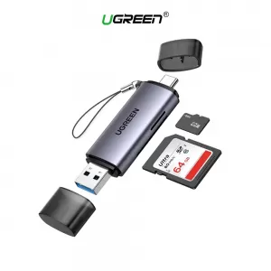 Lector de Tarjetas UGREEN USB-C/ USB-A 3.0 Para Micro SD SDHC SDXC PC Para MacBook Galaxy S22 iPad Pro