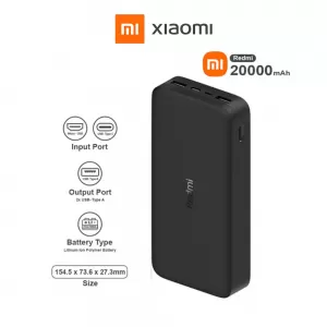 Xiaomi Redmi PowerBank 20000mAh, Carga Rapida 3.0