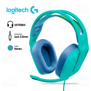 AUDIFONO LOGITECH G335 | 3.5MM | ESTEREO | MENTA