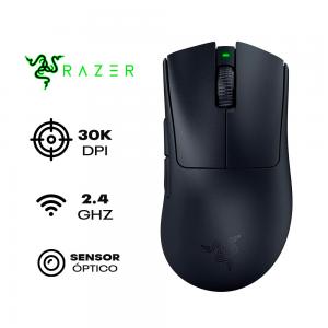 MOUSE RAZER DEATHADDER V3 PRO INALAMBRICO 30,000 DPI NEGRO