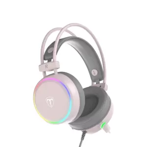 AUDIFONO T-DAGGER SONA T-RGH304W | USB | 7.1 | RGB | ROSADO