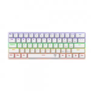 TECLADO T-DAGGER ARENA T-TGK321 | ESPAÑOL | MECANICO | SW-BROWN | RAINBOW | BLANCO