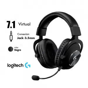 AUDIFONO LOGITECH GPRO X | 3.5MM-USB | 7.1