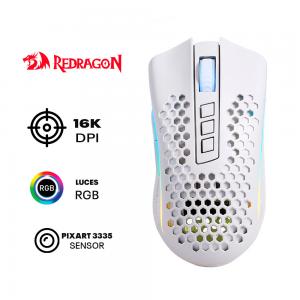 MOUSE REDRAGON STORM PRO M808-KS INALAMBRICO 16,000 DPI RGB BLANCO