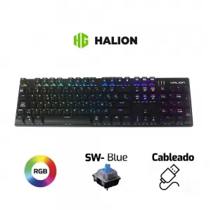 TECLADO HALION JUPITER HA-KG939 MECANICO SW-BLUE RGB