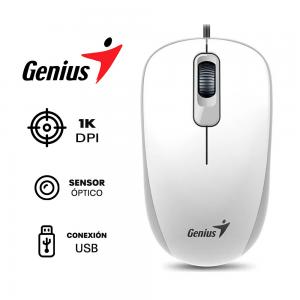 MOUSE GENIUS DX-110 | 1,000 DPI | BLANCO