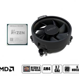 PROCESADOR AMD RYZEN 5 PRO 4650G OEM, AM4, 3.7GHZ, 8MB, 6 NUCLEOS, GRAFICO RADEON VEGA 7, SIN CAJA, CON COOLER