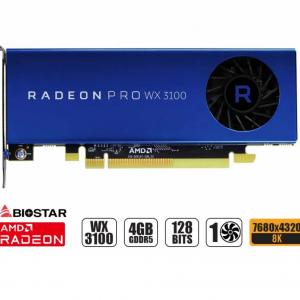 TARJETA DE VIDEO BIOSTAR RADEON PRO WX 3100 4GB GDDR5 128 BITS, 1 VENTILADOR