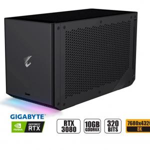 TARJETA DE VIDEO EXTERNO GIGABYTE RTX3080 10GB GDDR6X NVIDIA GAMING BOX 320BITS