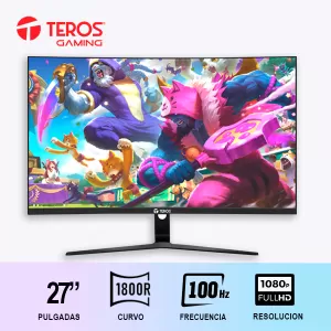 MONITOR GAMER TEROS TE-2731S 27″ 100HZ FULLDH CURVO  VA 5MS